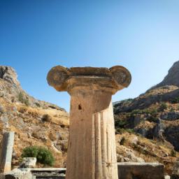 Amathus Ruins erstrahlt in vollem Glanz: Aufgenommen mit einem Weitwinkelobjektiv direkt vor dieser atemberaubenden Sehenswürdigkeit in Limassol