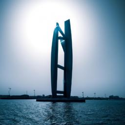 Al Khobar Corniche erstrahlt in vollem Glanz: Aufgenommen mit einem Weitwinkelobjektiv direkt vor dieser atemberaubenden Sehenswürdigkeit in Saudi-Arabien