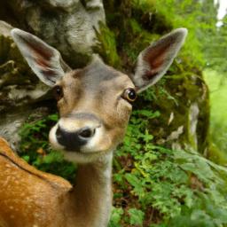 Alpenwildpark Feldkirch erstrahlt in vollem Glanz: Aufgenommen mit einem Weitwinkelobjektiv direkt vor dieser atemberaubenden Sehenswürdigkeit in Triesenberg