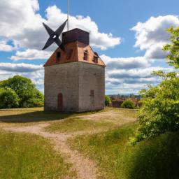 Gråborg erstrahlt in vollem Glanz: Aufgenommen mit einem Weitwinkelobjektiv direkt vor dieser atemberaubenden Sehenswürdigkeit in Öland