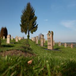 Jodensavanne Cemetery erstrahlt in vollem Glanz: Aufgenommen mit einem Weitwinkelobjektiv direkt vor dieser atemberaubenden Sehenswürdigkeit in Surinam