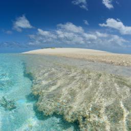 Jaluit Atoll erstrahlt in vollem Glanz: Aufgenommen mit einem Weitwinkelobjektiv direkt vor dieser atemberaubenden Sehenswürdigkeit in Marshallinseln