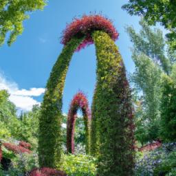 Montreal Botanical Garden erstrahlt in vollem Glanz: Aufgenommen mit einem Weitwinkelobjektiv direkt vor dieser atemberaubenden Sehenswürdigkeit in Montreal