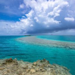 Mamanuca Islands erstrahlt in vollem Glanz: Aufgenommen mit einem Weitwinkelobjektiv direkt vor dieser atemberaubenden Sehenswürdigkeit in Fidschi