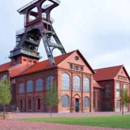 Mining Museum erstrahlt in vollem Glanz: Aufgenommen mit einem Weitwinkelobjektiv direkt vor dieser atemberaubenden Sehenswürdigkeit in Sopron