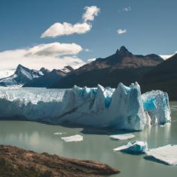 Nationalpark Los Glaciares erstrahlt in vollem Glanz: Aufgenommen mit einem Weitwinkelobjektiv direkt vor dieser atemberaubenden Sehenswürdigkeit in Argentinien