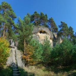 Naturpark Sparber erstrahlt in vollem Glanz: Aufgenommen mit einem Weitwinkelobjektiv direkt vor dieser atemberaubenden Sehenswürdigkeit in Wolfgangsee