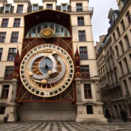 Place de l'Horloge erstrahlt in vollem Glanz: Aufgenommen mit einem Weitwinkelobjektiv direkt vor dieser atemberaubenden Sehenswürdigkeit in Avignon