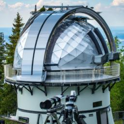 Vartiovuori Observatory erstrahlt in vollem Glanz: Aufgenommen mit einem Weitwinkelobjektiv direkt vor dieser atemberaubenden Sehenswürdigkeit in Turku